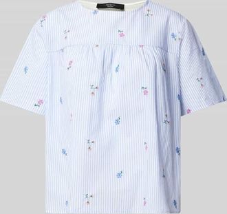 Max Mara T-Shirt mit Rundhalsausschnitt Modell EDITTA in Hellblau, Größe L