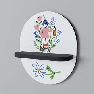 OEM Estante Ovalado Negro Garden Guardian