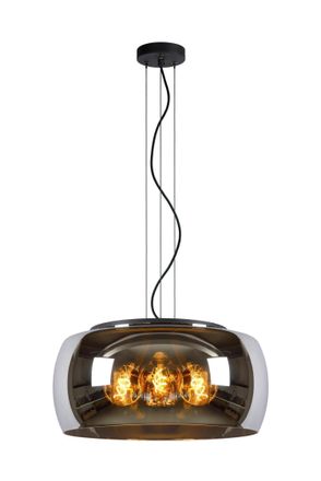 Lucide OLIVIA Dimmable Adjustable Indoor Stylish Modern Pendant Light 3xE27 in Grey