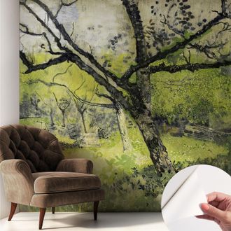 Tulup Fotomurale Adesivo - Parete Decorativa - Decorazione Casa - Stile Moderno Parete - Parco Primaverile 250x250 Cm