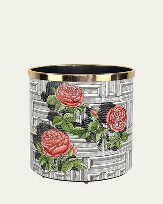 Fornasetti Paper Basket - Musciarabia Con Rose Colore