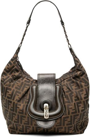 Fendi Pre-owned Fendi Zucca Canvas Borsa B Hobo Ladies 7ADWLLDJRDGKWROD