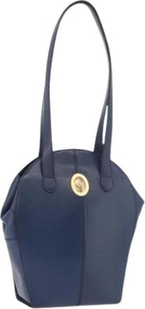 Dior Pre-owned Vintage Shoulder Bag - Dames - Vintage Schoudertas - Blauw - ONE Size - Leer - Vintage