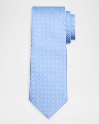 Stefano Ricci Men & apos;s Diamond Check Silk Tie