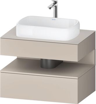 Duravit Duravit - Qatego Consola Mueble Bajo Lavabo, 1 Extra&iacute;ble, 1 Caj&oacute;n