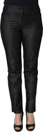 Bencivenga Cotton Mid Waist Skinny blue Trouser Womens Jeans
