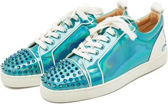 Christian Louboutin Sneakers Louis Junior con borchie - Blu