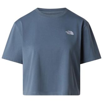The North Face Evolution Simple Dome Crop Tee T-Shirt f&uuml;r Damen | blau