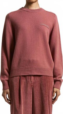 PESERICO Knitted Silk Cashmere Sweater In Dusty Rose