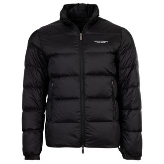 A|X Armani Exchange Mens Quilted Jacket - Black Nylon - Size X-Large