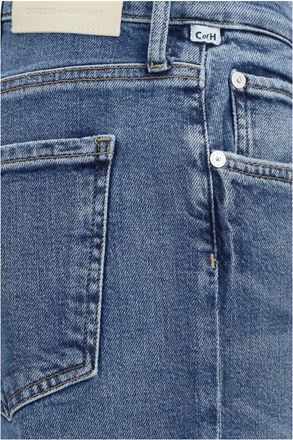 Citizens Of Humanity Womens Wide-Leg Jeans Nora Cotton Blue