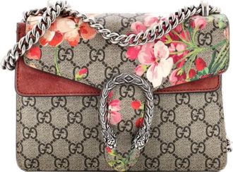 Gucci Dionysus Bag Blooms Print GG Coated Canvas Mini shoulder bag - women - Fabric - One Size - Brown