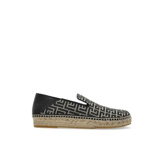 Balmain Espadrilles, male, Black, Size: 11 US Smooth Lambskin Espadrilles