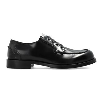 Dolce & Gabbana Zapatos de Piel con Logo - Shoes - Hombre - Negro - 42 1/2 EU