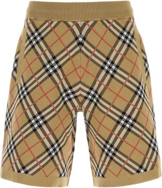 Burberry Brown Checks Shorts