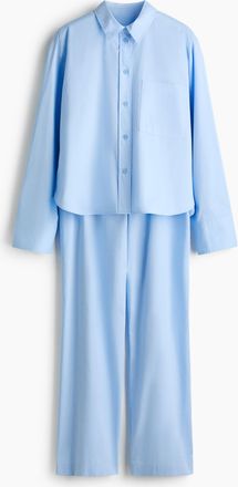 H&M Baumwollpyjama - Blue