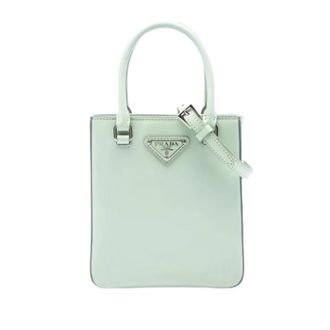 Prada Pre-owned Satchel - Dames - Pre-owned - Groen - Maat: ONE Size Leer
