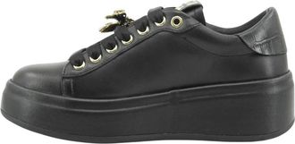 Gio+ Oliva Sneaker - Dames - Sneakers - Zwart - 38 EU - Leer - Schoenen