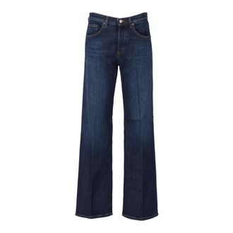 Dondup Jacklyn Wide Jeans - female - Dondup - Wide Jeans - Blue - W26 - Jeans