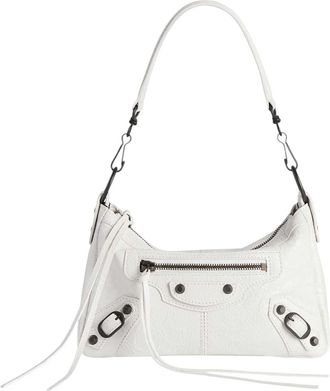 Balenciaga White Le City Moto Mini Crossbody Bag