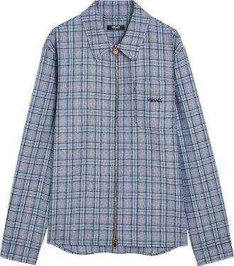 Versace Checked Wool Shirt - Multicoloured 1 - 52 (IT52 / XL)