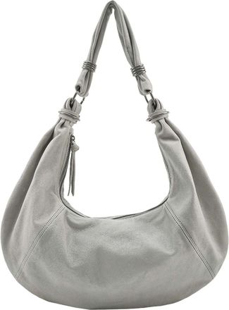 Fredsbruder FREDsBRUDER Always With You Big Hobo Leather Shoulder Bag Grey Taupe
