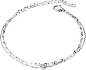 Jean Claude Stainless Steel Cz Bracelet