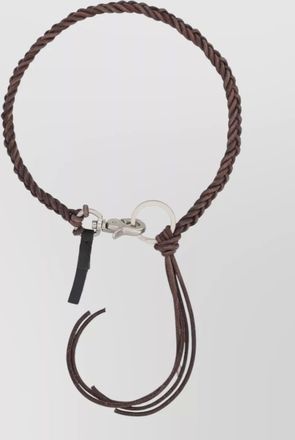 Our Legacy leather braided necklace