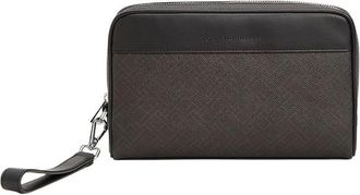 Tommy Hilfiger TH Flag Monogram Pouch - Heren - Toilettassen - Zwart - ONE Size - Tassen