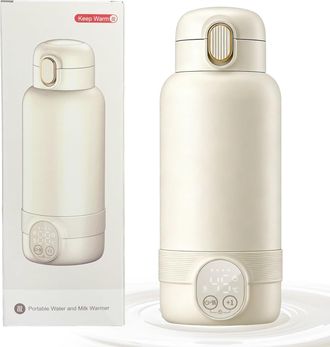 OEM Calentador De Biberones Inal&aacute;mbrico Port&aacute;til Para Llevar, Calentamiento R&aacute;pido En 2 Minutos, 14 000 Mah, Para Leche Materna, Capacidad De 500 Ml, Uso 
