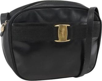 Ferragamo Pre-owned Cross Body Bags, female, Black, Size: ONE SIZE Pre-owned Shoulder Bag