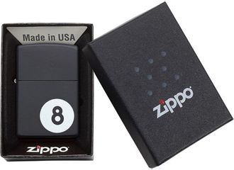 Zippo Zippo 28432 Accendino a Benzina, Ottone, Nero, 5,70 x 3,70 x 1,20 cm