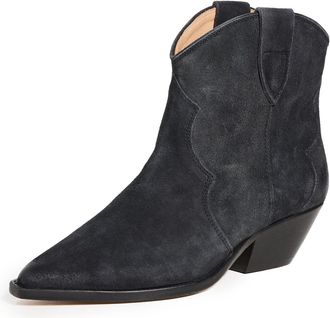 Isabel Marant Womens Dewina Booties, Faded Black, 4.5 UK