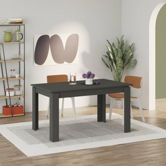 Decortie Tolmen Extendable Dining Table 120cm 4 Seater in Dark Grey | Size: 2 Pack