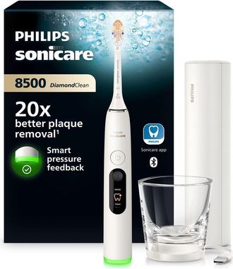 Philips Cepillo De Dientes El&eacute;ctrico Ultras&oacute;nico Philips Sonicare Diamondclean 8500 Hx8513/11 Blanco, 3 Velocidades, 6 Modos