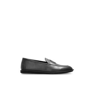 Giorgio Armani Loafers type schoenen - Heren - Loafers - Zwart - 40 EU - Leer - Schoenen