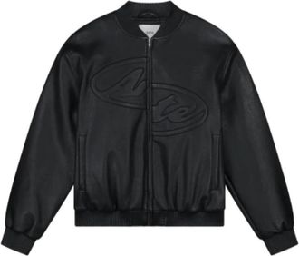 Arte Accessoires - Heren - Bomber jackets - Zwart - S - Leer - Jassen