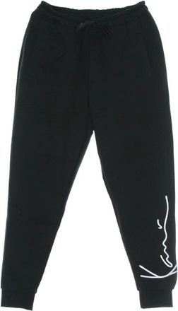 Karl Kani Zwarte Fleece Trainingspak Trainingsbroeken - Dames - Sweatpants - Zwart - XS - Katoen - Broeken