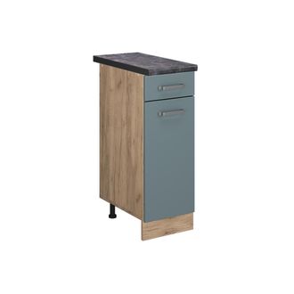 Vicco Mueble Bajo De Cocina R-line, Gris Azulado, 30 Cm, Et Antracita