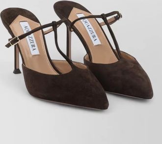 Aquazzura sorbonne 85 mm pointed toe mules