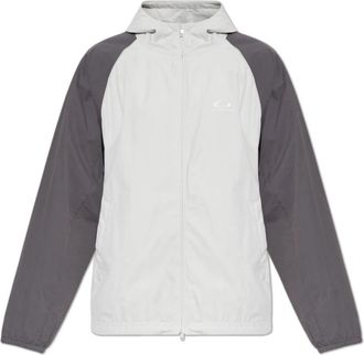 Balenciaga Jas met geborduurd logo - Heren - Zomerjassen - Grijs - M - Polyester - Jassen