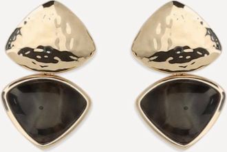 Self Portrait Two-tone speckled enamel Earrings Female UNI