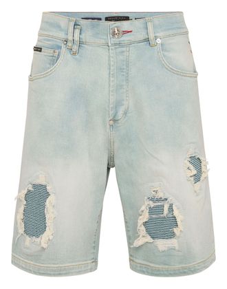 Philipp Plein Denim Korte Broek