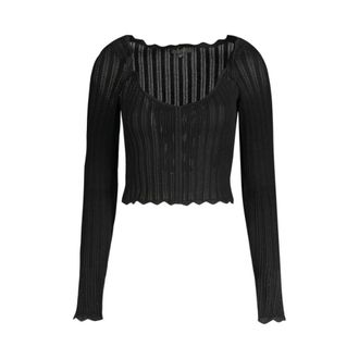 Guess Dames, Truien, Zwart, Maat: M Viscose