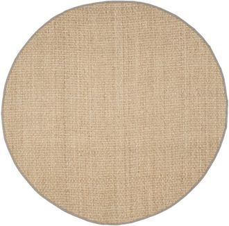 Safavieh Alfombra fibra natural de pastos marinos beige/gris, 213 cm