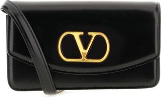 Valentino Garavani Black Leather Clutch