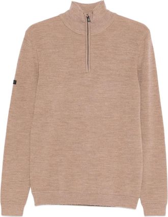 Superdry zip-neck sweater - Neutrals