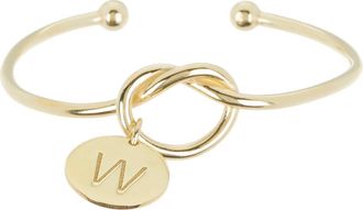 Meshmerise Love Knot Initial Bracelet in Yellow-W at Nordstrom Rack