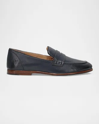 Frye Faith Leather Penny Loafers