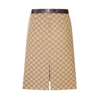 Gucci Mujer, Faldas, Beige, Talla: S